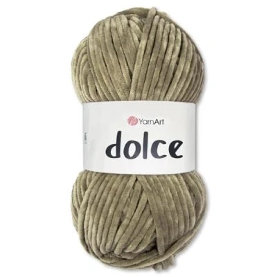Afbeelding van Frida&#039;s Wollhaus YarnArt 100 g Dolce Chenille, wol, garen, breien, haken, Amigurumi 64 kleuren (754 bruinggrijs)