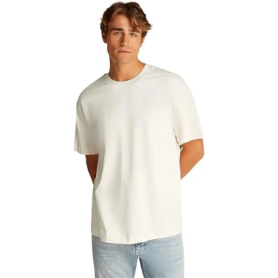 Afbeelding van Calvin Klein Jeans LOGO TAPE TEE Tshirt print, Heren, Maat: XL, Tofu