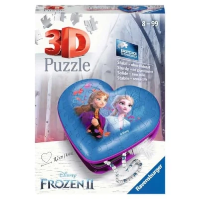 Afbeelding van Ravensburger Hartendoosje Disney Frozen 2 3D puzzel 54 stukjes