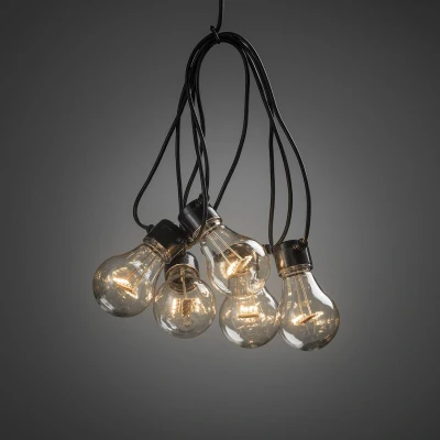 Afbeelding van Lichtsnoer led kerstverlichting buiten en binnen 10 lampjes 9.15