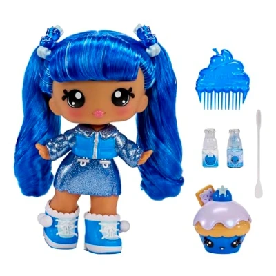Afbeelding van YUMMILAND Grote Pop en Num Nom Lipgloss Huisdier Rory Bosbes Goodie Geparfumeerde Karakterpop met DIY Kit Geschikt voor Kinderen Vanaf 4 Jaar