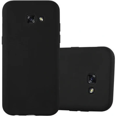 Afbeelding van Cadorabo Hoesje geschikt voor Samsung Galaxy A5 2017 in CANDY ZWART Beschermhoes TPU silicone Case Cover