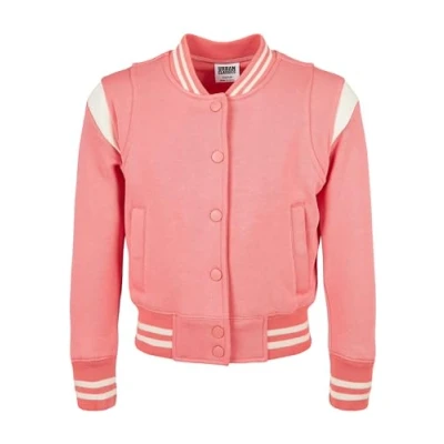Afbeelding van Urban Classics Sweater met rits voor kinderen, Maat: 110/116, Palepink/whitesand
