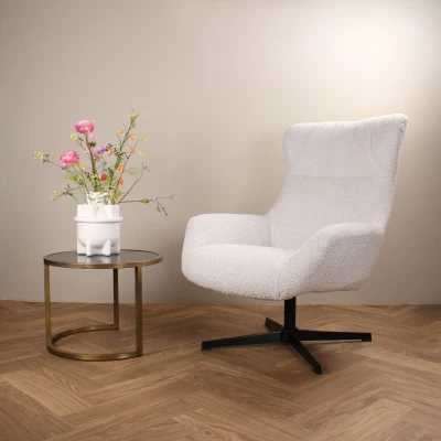 Afbeelding van DS4U Luka draaifauteuil beige Stof