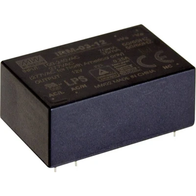 Afbeelding van Mean Well IRM 03 15S AC/DC printnetvoeding 15 V/DC 200 mA 3 W