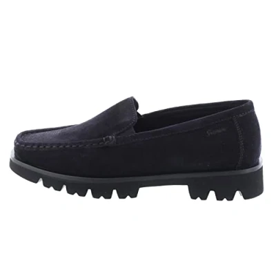 Afbeelding van Sioux Cortizia Mocassins, Dames, Maat: 37.5, Dunkelblau Veloursleer