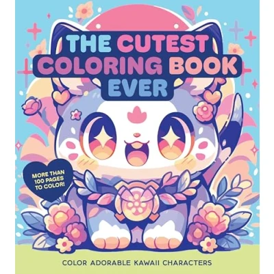 Afbeelding van The Cutest Coloring Book Ever: Color Adorable Kawaii Characters More than 100 pages to color!