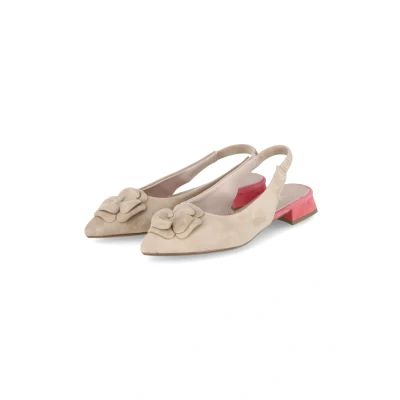 Afbeelding van Kaerlek Slingback ballerina ́s, Dames, Maat: 40, Beige Leer