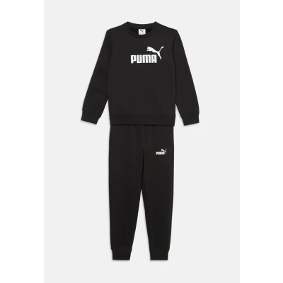 Afbeelding van Puma LOGO CREW SUIT Unisex Trainingspak voor kinderen, Maat: 164, Black