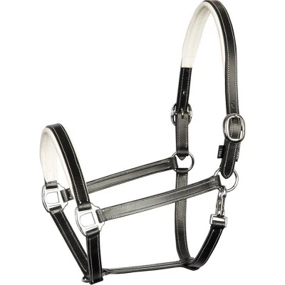 Afbeelding van Harry&#039;s Horse Halster leder Elegance Cob Zwart