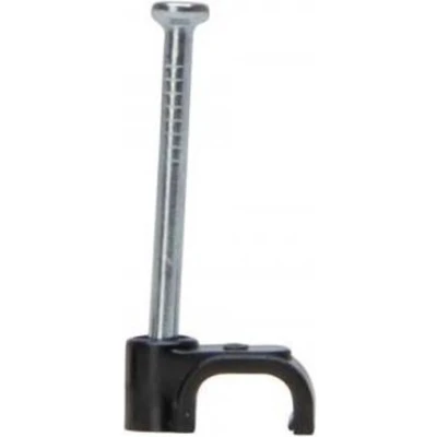 Afbeelding van Kopp spijkerclips plat 6 10 mm zwart 50 stuks