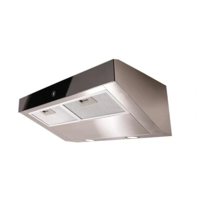 Afbeelding van Respekta Afzuigkap kopvrij/Inbouwkap 60 cm/Kap met roestvrijstalen frame en zwart glazen voorkant/Afzuigkap cm zwart/Uitlaatfunctie / CH12060 IX 21 A+ 55 64 dB