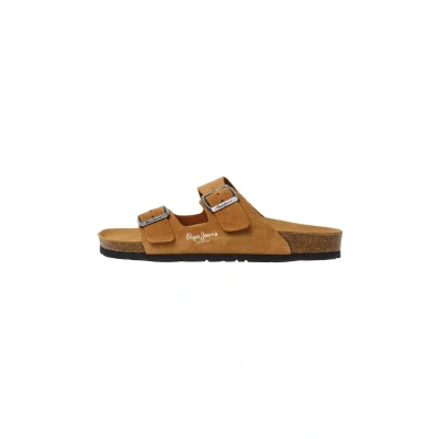 Afbeelding van Pepe Jeans OBAN Muiltjes, Dames, Maat: 36, Cognac brown Veloursleer