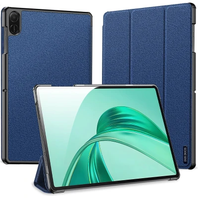 Afbeelding van Dux Ducis Tablet hoes geschikt voor Honor Pad X8a Domo Tri fold Case Auto Wake/Sleep functie Donker Blauw