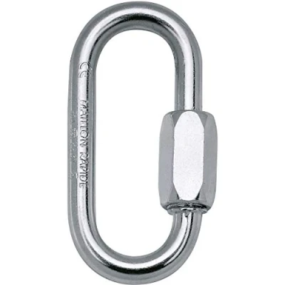 Afbeelding van Petzl, Maillon Rapide N 5, Quick Jersey Om Een ​​Herstelsysteem Op De Fifi Hook Te Installeren, Staal, U, Unisex Volwassene