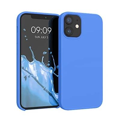 Afbeelding van kwmobile telefoonhoesje geschikt voor Apple iPhone 12 mini Hoesje met siliconen coating Smartphone case in zeebries