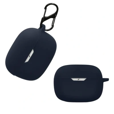 Afbeelding van kwmobile Hoes geschikt voor JBL Wave Beam Siliconen cover oordopjes in donkerblauw