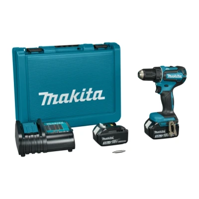 Afbeelding van Makita DDF485SFE 18 V Boor /schroefmachine brushless 3,0 Ah accu (2 st), lader, in koffer