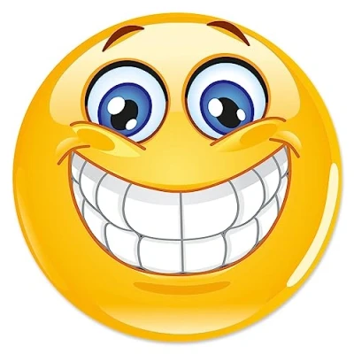 Afbeelding van muismat met smiley motief Lady I Ø 22 cm rond Happy Emoticon in standaard formaat, antislip wimper grijns smile geel schattig dv_344