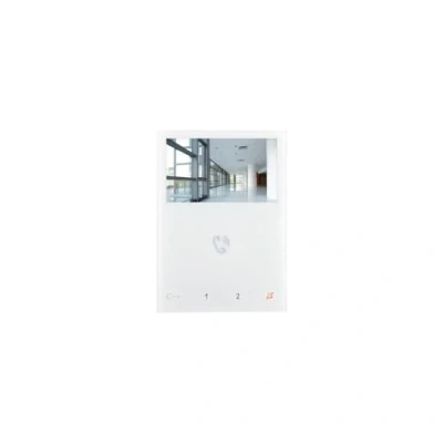 Afbeelding van Comelit mini handsfree 4 3 16 9 kleurenmonitor full duplex 2 draads simplebustop color systeem 115x160x22mm hxbxd wit 6721w