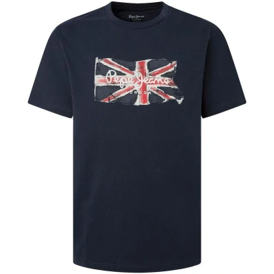 Afbeelding van Pepe Jeans CLAG Tshirt print, Heren, Maat: XL, Dulwich blue