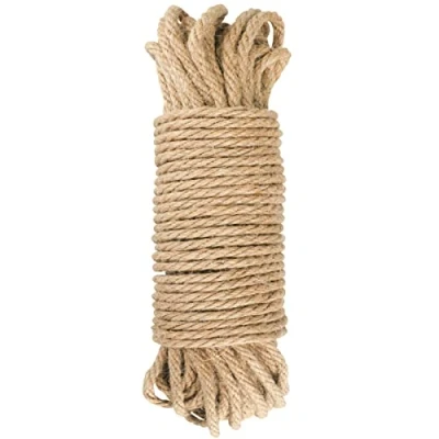 Afbeelding van KINGLAKE 6mm Dikke Tuin Jute Touw String Natuurlijke 20 m Sterke Hennep Koord Art Craft Voor Gift Verpakking Bundelen