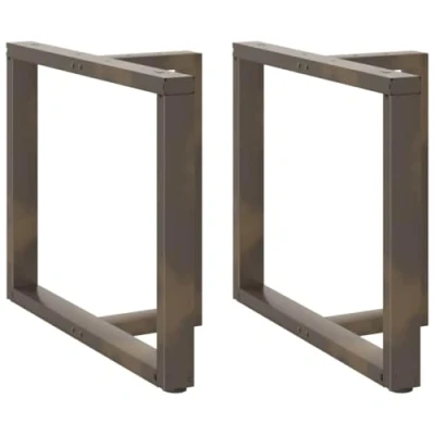 Afbeelding van vidaXL Eettafelpoten 2 st T vormig 100x35x(72 73) cm staal naturel
