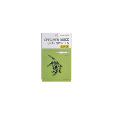 Afbeelding van Korum Specimen Quick Snap Swivels (10pcs) Maat : Large