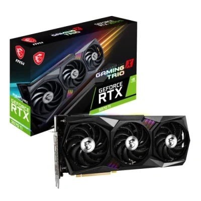 Afbeelding van MSI GeForce RTX 3070 Ti Gaming X TRIO 8G Grafische kaart NVIDIA Ti, GPU 1830 MHz, 8 GB GDDR6X geheugen, zwart