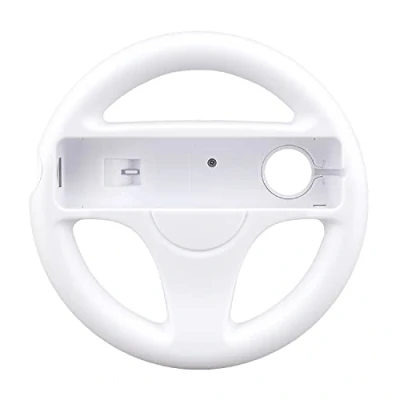 Afbeelding van OSTENT Mario Kart Racing Games Stuurwiel Compatible voor Nintendo Wii Remote Controller Kleur Wit