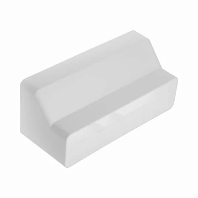 Afbeelding van 220 x 90 mm, 55 mm rechthoekige buisreductie, verhoging, aansluiting ventilatiesysteem, verwarming, koeling ventilatieelement voor kleine ruimtes. (22 9 cm tot 5,5 cm)