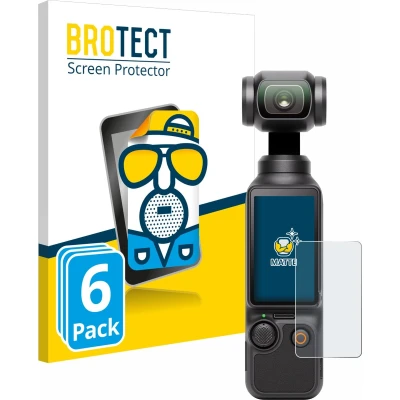 Afbeelding van BROTECT (6 Stuks) Antireflecterende Beschermfolie voor DJI Osmo Pocket 3 Anti Glare Screen Protector, Mat, Ontspiegelend
