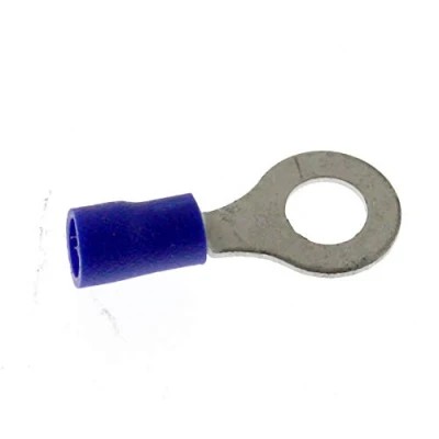 Afbeelding van 25 x SeKi ringkabelschoenen 1,5 2,5 mm², M6 blauw geïsoleerde ringschoenen kabelschoenen