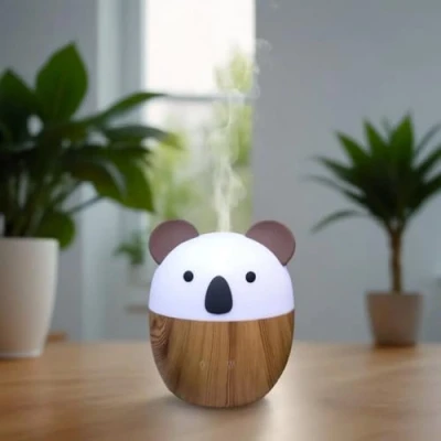 Afbeelding van Woofie etherische olie diffuser ultrasone koude aromatherapie elektrische voor huisgeur USB voeding, LED sfeerverlichting, stil en compact