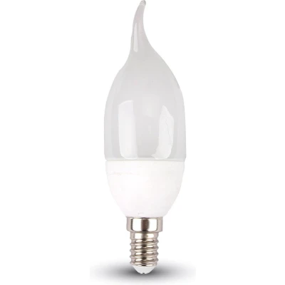 Afbeelding van V TAC VT 1818TP LED Lampen Kaars E14 IP20 Wit 4 Watts 320 Lumen 4000K