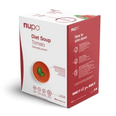 Afbeelding van Nupo Diet Soup Tomato Premium dieetsoep om af te vallen, complete maaltijdvervanger 12 porties, glutenvrij, GMO vrij