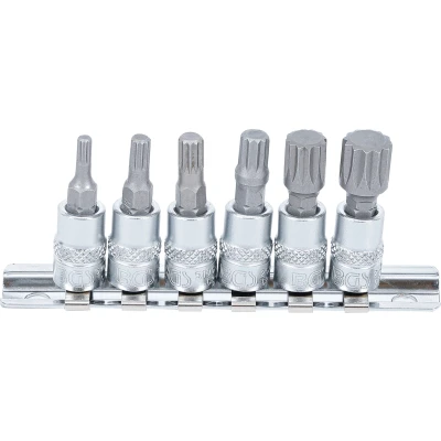 Afbeelding van BGS Dopsleutelbitset 1/4&quot; veeltand (voor XZN) M4 M12, 6 delig