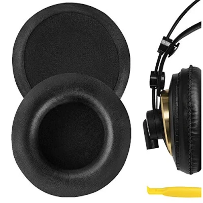Afbeelding van Geekria QuickFit Eiwit lederen vervangende oorkussens voor AKG K240 K240S MKII K241 K270 K271 K271S K272 Hoofdtelefoon Oorkussens, Headset Oorkussen Reparatie Onderdelen (zwart)