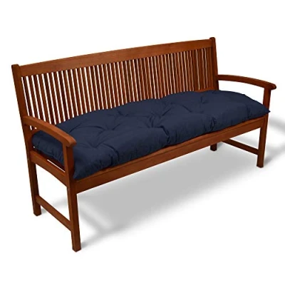 Afbeelding van Beautissu Bankkussen Flair BK Zitkussen Tuinkussen 180x50x8 cm donker blauw kussen voor tuinbank