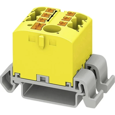 Afbeelding van Phoenix Contact 3273204 Verdeelblok 25.2 mm Spanveer Geel 10 stuk(s)