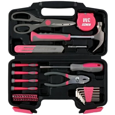 Afbeelding van Gereedschapsset Pink 39 Stuks