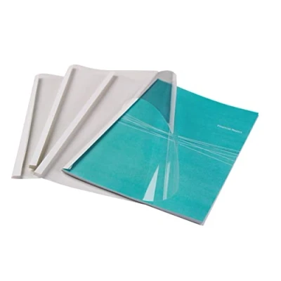 Afbeelding van Fellowes Thermobindmappen standaard, 150 micron voorzijde (PVC) / 200 g/m² rug (glanzend), wit
