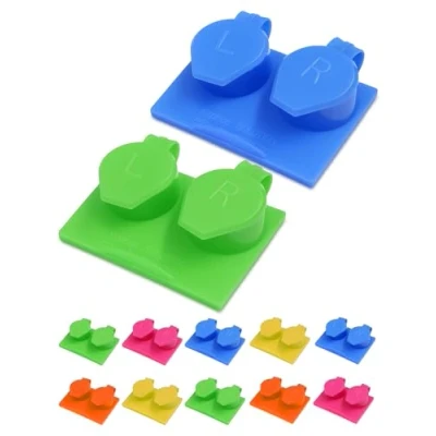 Afbeelding van Contactlens Reisopslag Flip Top Flat Cases Mix kleuren Bulk Koop doos 12st