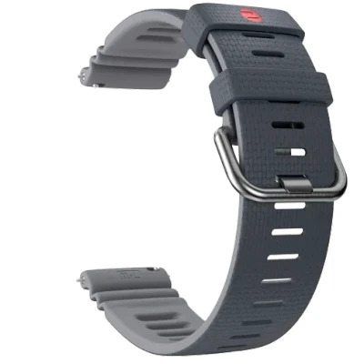 Afbeelding van Polar Siliconen Horlogeband 22mm Grijs S M/L