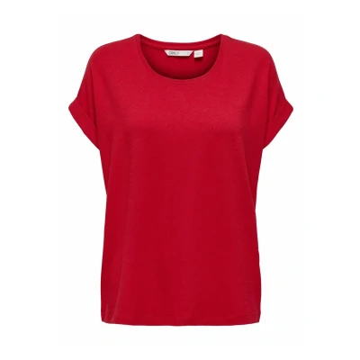 Afbeelding van ONLY Onlmoster Oneck Tshirt basic, Dames, Maat: XS, Lychee