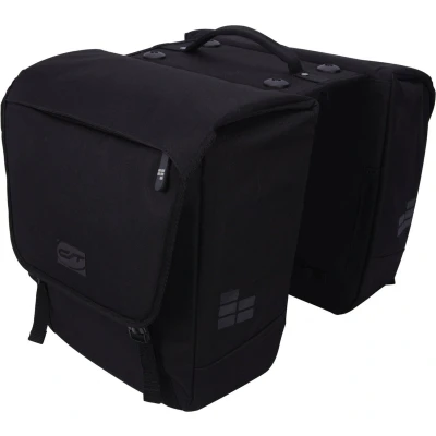 Afbeelding van Contec Via Tour Dubbele Fietstas 32L Zwart Racktime Adapter