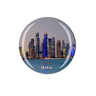 Afbeelding van Doha Qatar Koelkast Magneet Reizen Souvenir Gift Thuis Keuken Decoratie Magnetische Sticker Kristal Collectie
