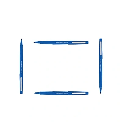 Afbeelding van Papermate Flair Original Schrijfvilt, punt Breedte 1,0 mm, Inktkleur: Blauw, Etui van 4.