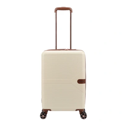 Afbeelding van Decent Stella Handbagage Spinner 55 cm Off White Koffer