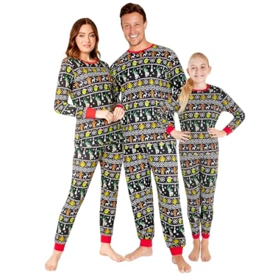 Afbeelding van Shrek Kerstpyjama voor het hele gezin, meerkleurig kinderen, 4 5 Jaar